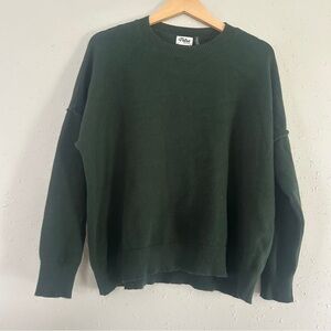 Pulse Green Crew Neck Sweater Timeless Design Casual Comfy Fall XL